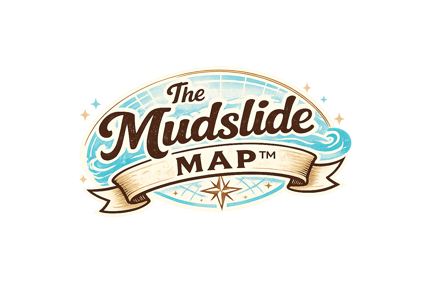 Mudslide Map Logo
